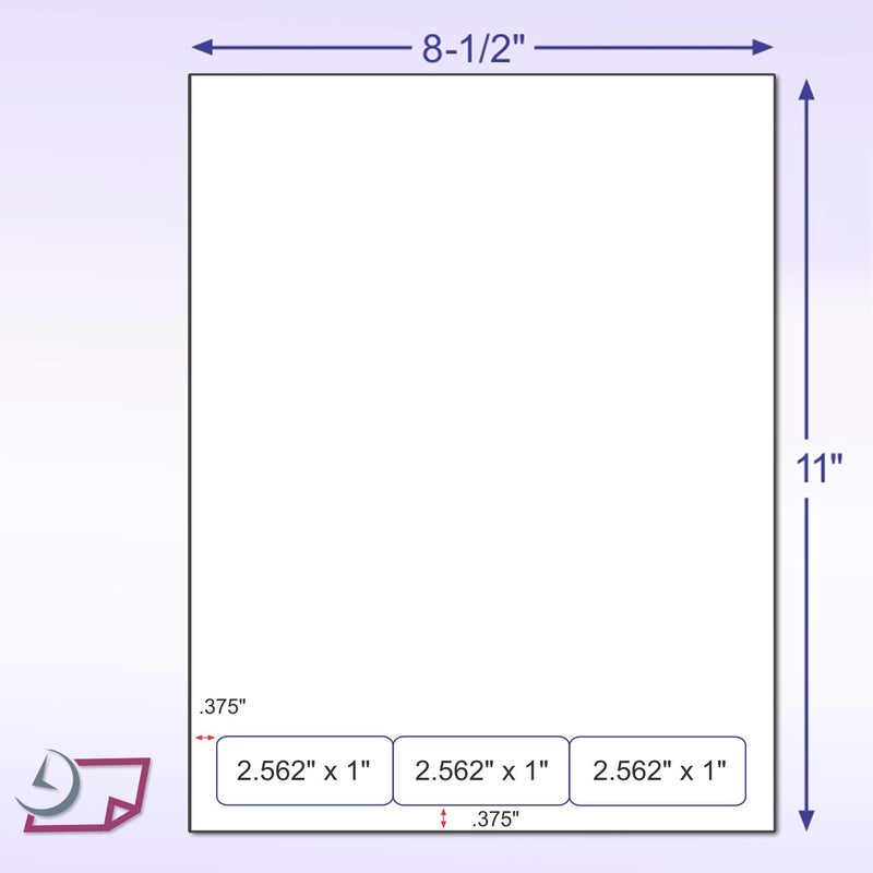 NextDayLabels - Integrated Laser Form with Label Combination (2.562" x 1" | 3 Labels | 250 Pack) - Image 2
